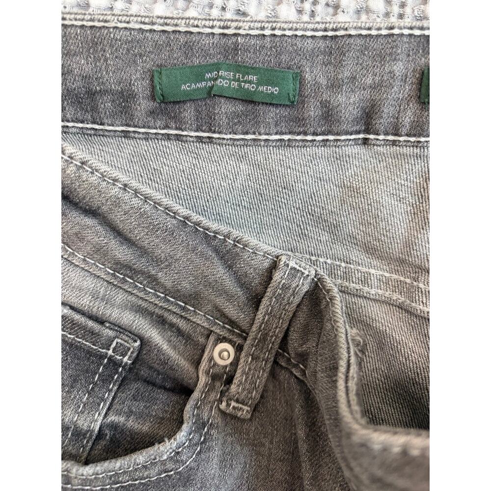 Wild Fable Gray Mid Rise Flare Jeans Size 14 - Picture 3 of 7